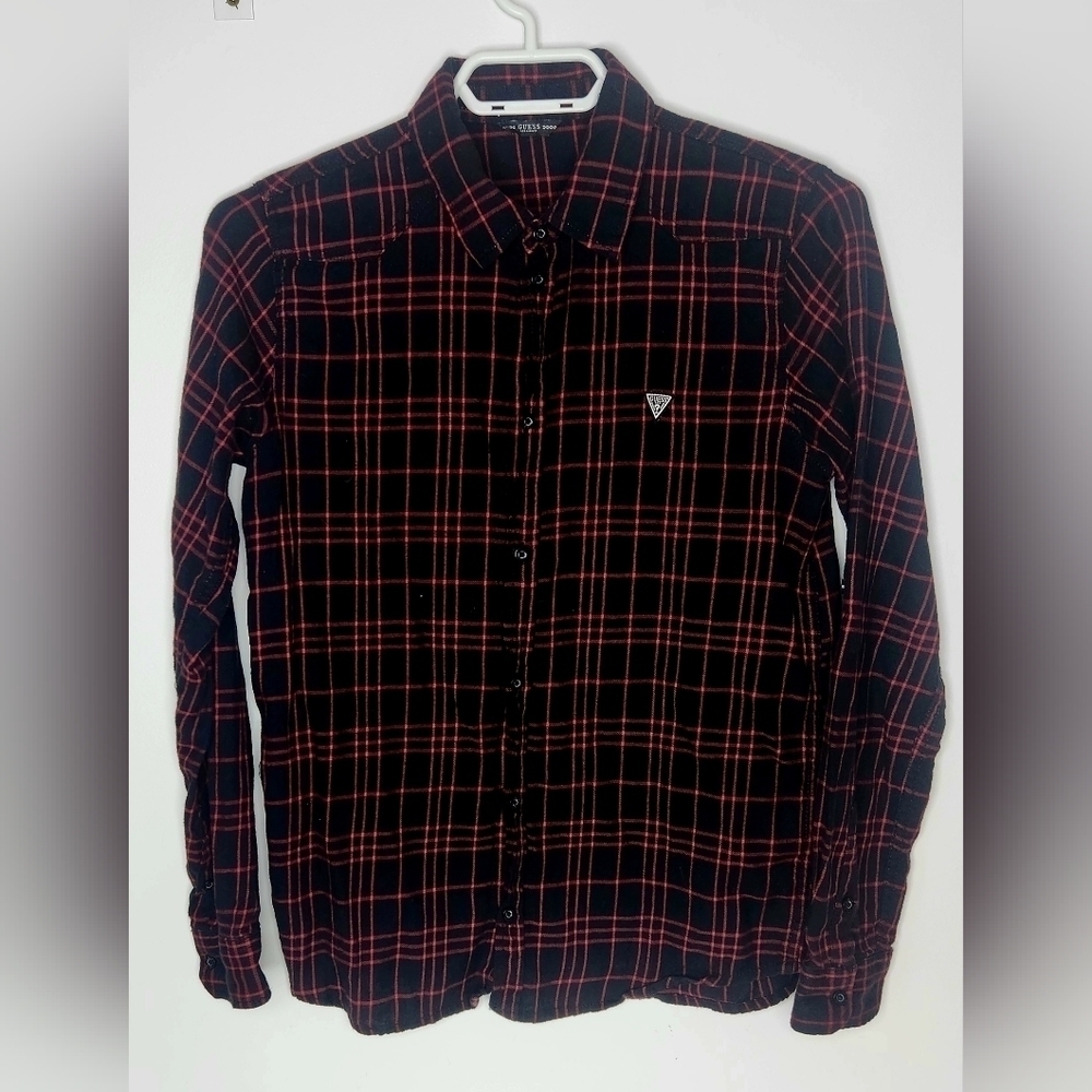Guess Plaid button-up shirt, Size 14